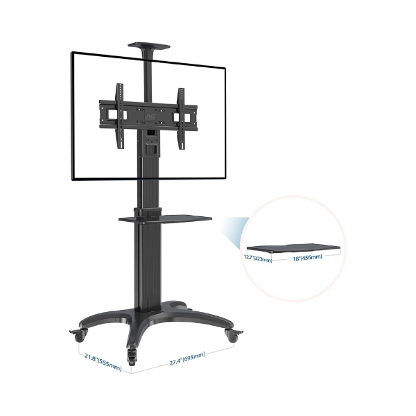 NorthBayou AVA1500-60-1P Mobile TV Cart – Versatile and Robust Solution for Mid-to-Large Screens