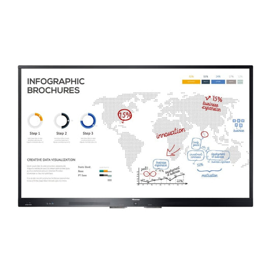 HiSense 65WR6BE 65” 4K UHD Interactive Touchscreen – Smart Display for Business & Education